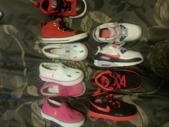 Toddler name brand shoes size 8