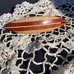 Beautiful Surfboard Wooden Barrette