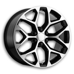 26x10 F7359 Wheels β Black Machine Face | 6x139.7