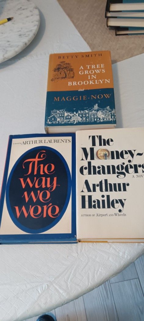 Three Vintage Hardcover Books A Tree Grows In Brooklyn The Money Changers And The Way We Were