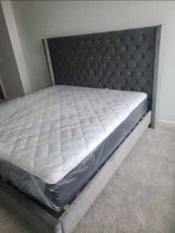 Queen Bed Frame With Mattress