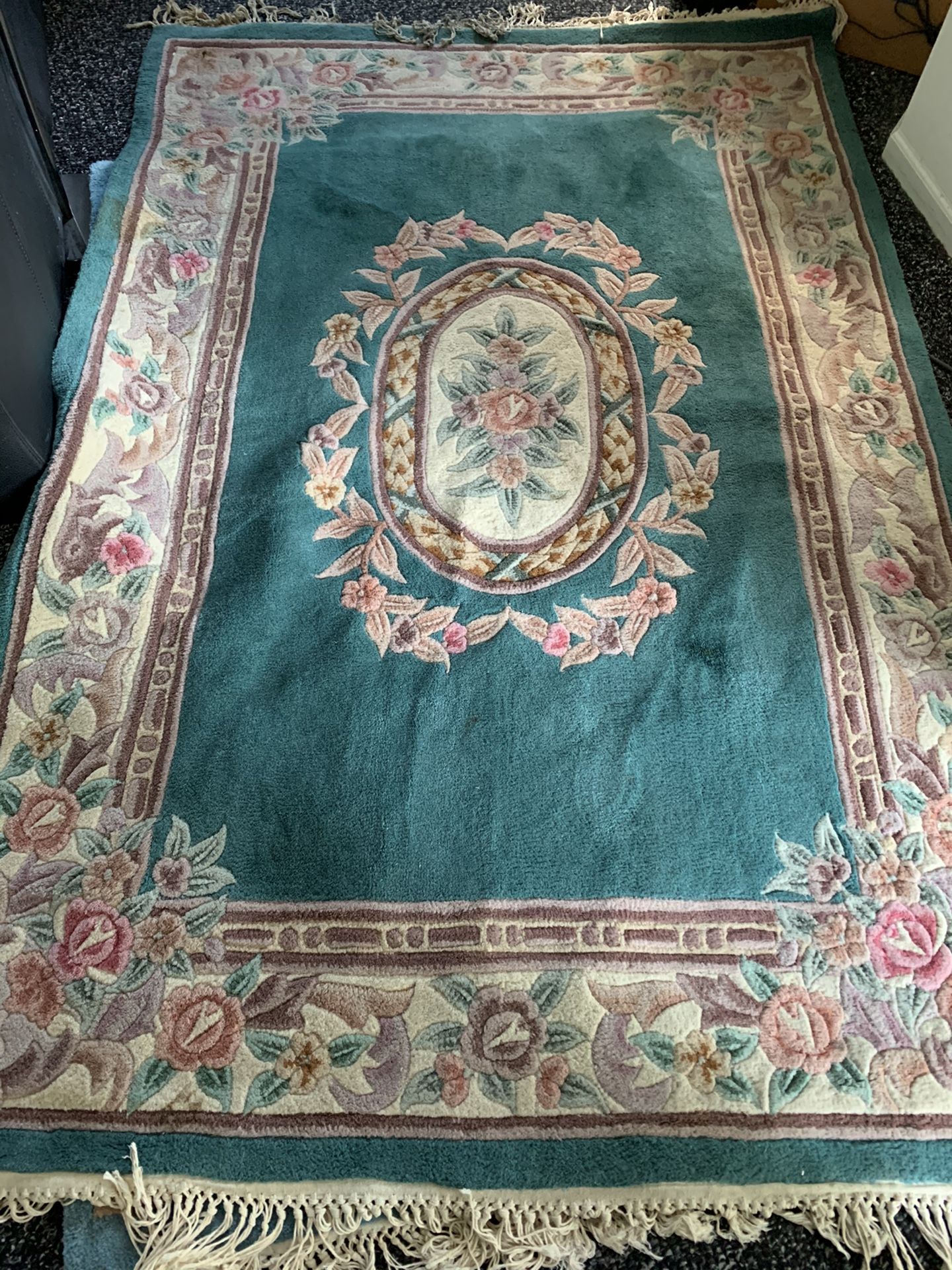 5 X7 Ft Thick Sculpted Oriental Rug