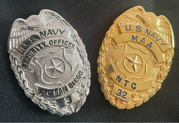 Obsolete San Diego Naval Training Center Badges