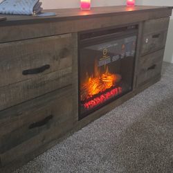 Ashley Fireplace TV Stand $140 Obo