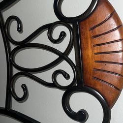 Wood And Metal Frame Chair 