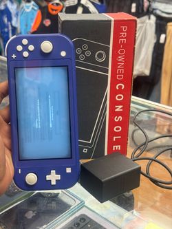 Nintendo Switch Lite Blue HDH-001 Handheld Console w/ Charger & Box Tested