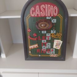Casino Wall Decor Wood Frame 