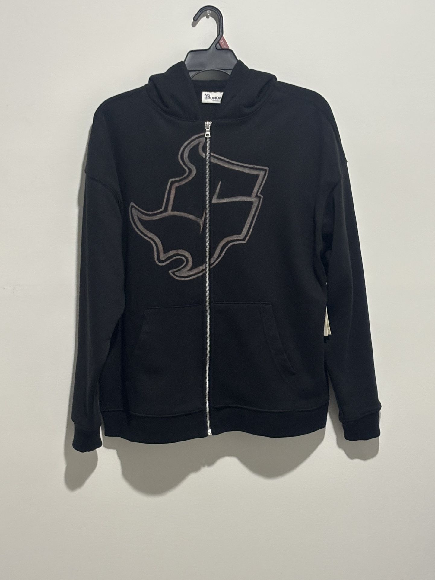MEDIUM Hand-Bleached Scorchers “S” logo hoodie (overfit)
