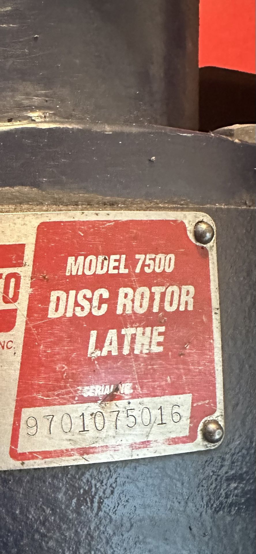 2 Brake Lathe Model 7500