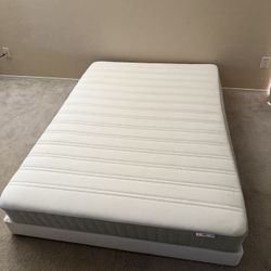 Full Size IKEA Mattress With Low Profile Bed Base