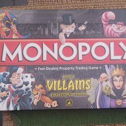 Monopoly Disney Villains Collector's Edition Park Exclusive Board Game RARE