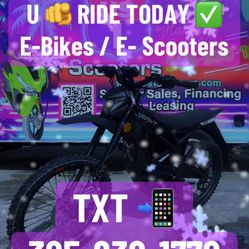 E Bikes /E Scooters $30 Down Ride Today
