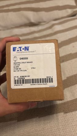 Eaton GHB3050 Industrial Circuit Breaker 50A 3-Pole