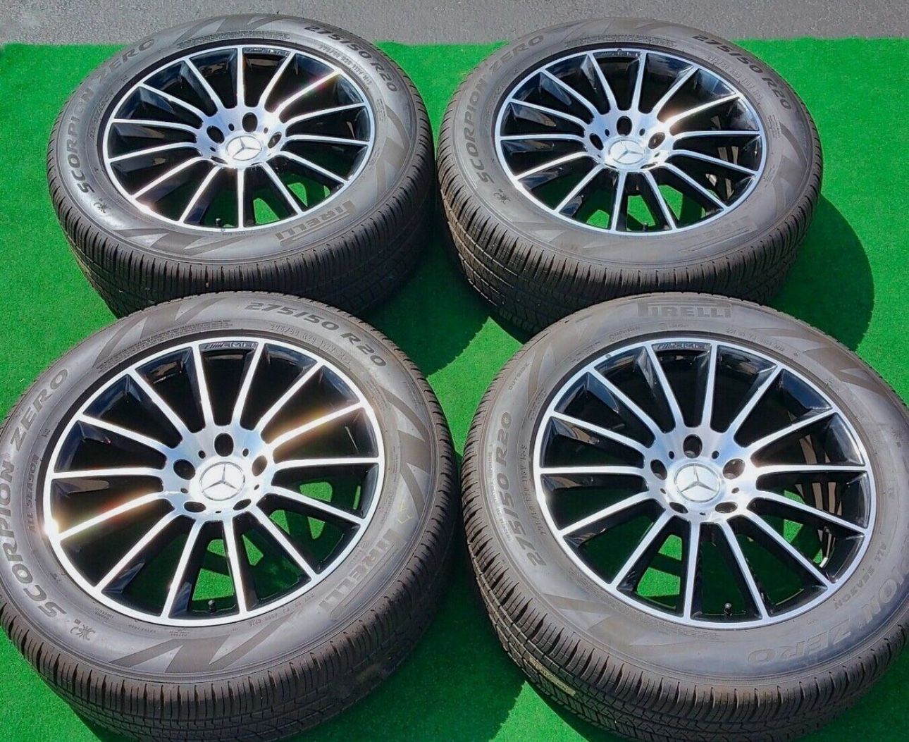 Factory Mercedes Benz Wheels Tires OEM AMG G550 Night Edition Black 20 inch Set