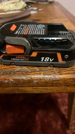 Ridgid 18V Hyper Lithium Lon Battery Used
