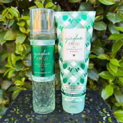 Bath & Body Works Gingham Fresh Body Cream and Mist Set