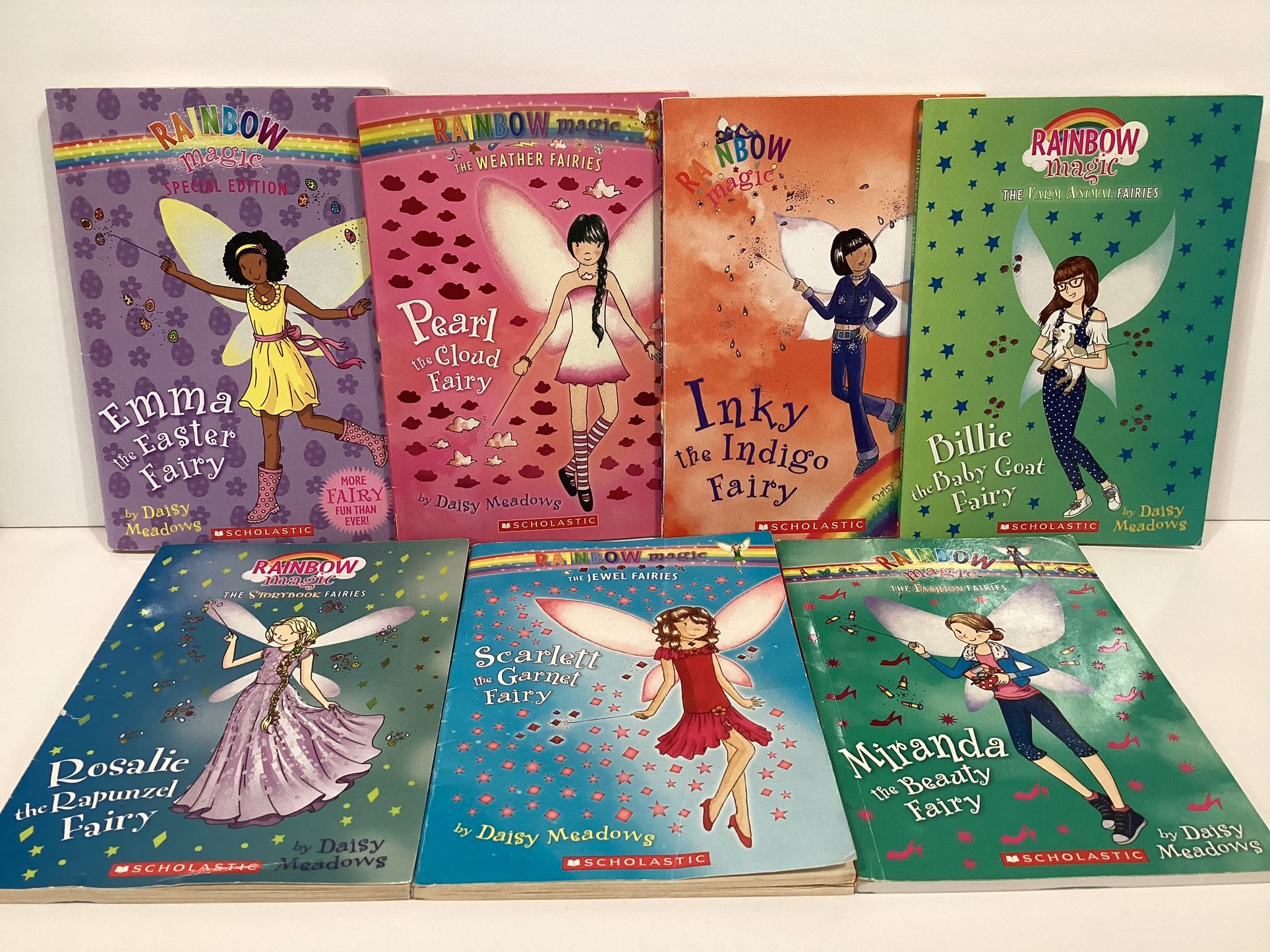 Rainbow Magic Series Books by Daisy Meadows Lot of 7 Paperbacks