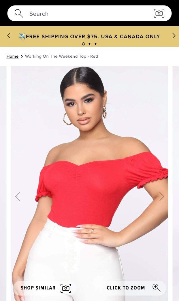 Red Top Size S & M