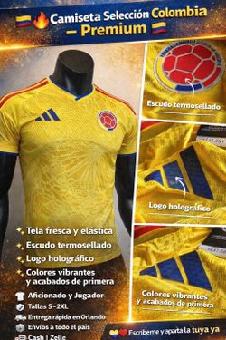 Camiseta de Colombia Mujer y Hombre