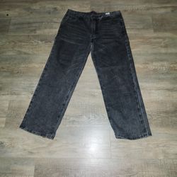 Baggy Black Washed Jeans