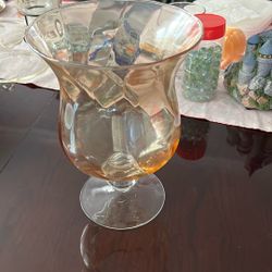 Hurricane Clear Glass Collectible Candle Holder 