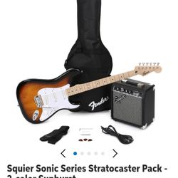 Squire Electric Guitar And Amp By Fender