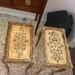 2 Antique Italian side tables