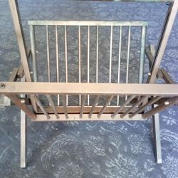 Old Brass Folding Magazine Racks