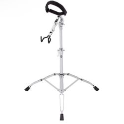 Meinl Percussion Djembe Stand with Double Braced Tripod Legs - NOT MADE IN CHINA - Equpped with Rubber Padded Hooks, Fully Height and Angle Adjustable