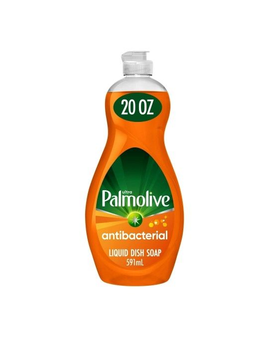 Palmolive Ultra Concentrated Antibacterial Liquid Dish Soap  Orange Scent - 20 Fluid Ounce
