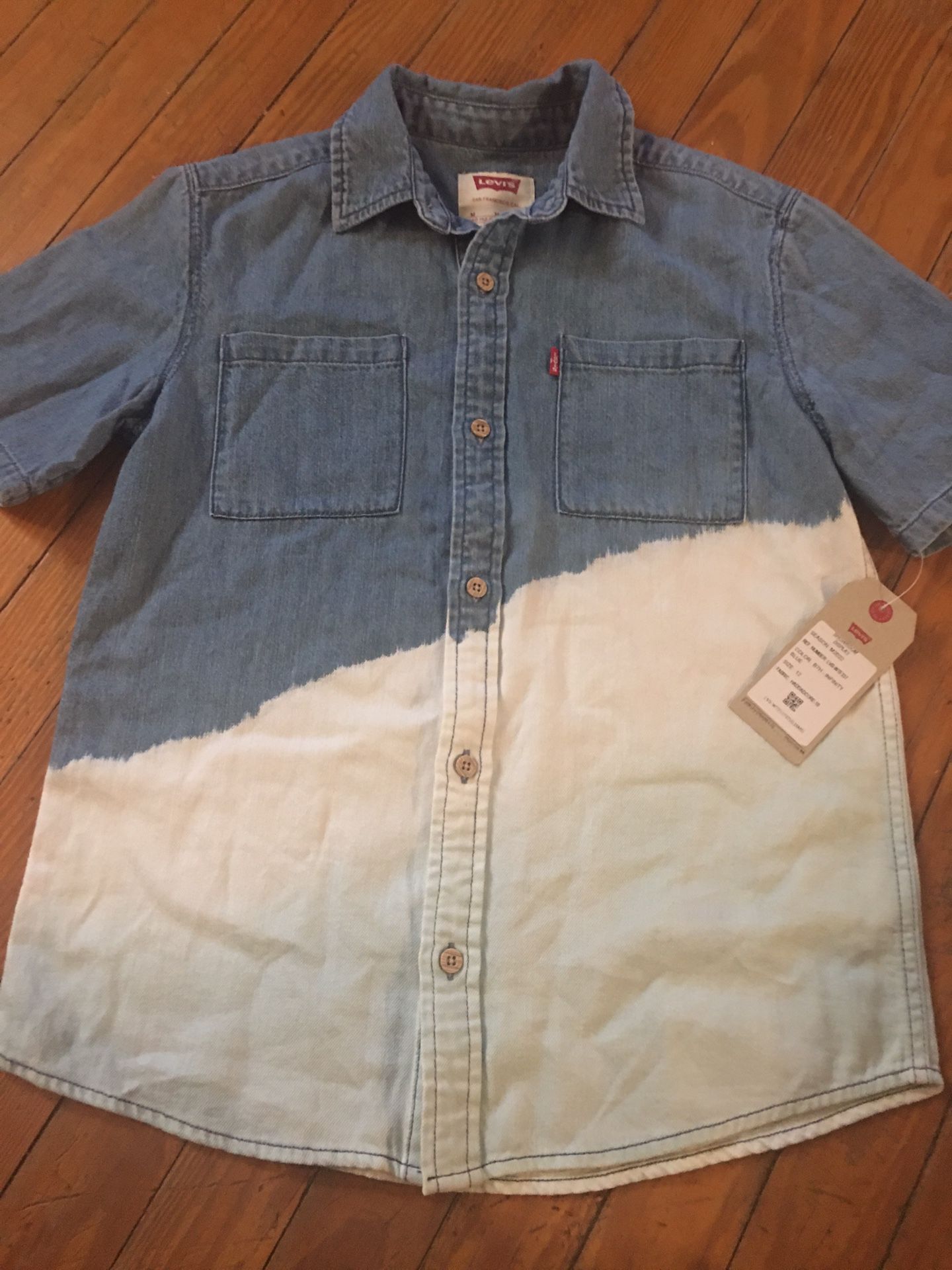 Levi’s Size 12 Boys Short Sleeve Shirt New Never Worn 