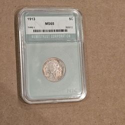 1913 BUFFALO NICKEL GRADED