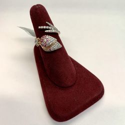 FLAWLESS 10K DIAMOND RING 