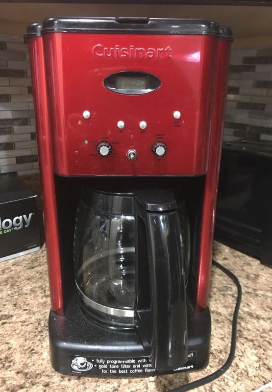 Cuisinart 12 Cup Coffee Maker In Metallic Red For Sale Philadelphia PA Cuisinart 12 Cup Coffee Maker In Metallic Red For Sale Philadelphia PA