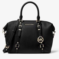 Michael Kors Bedford Legacy Medium Pebbled Leather Convertible Satchel