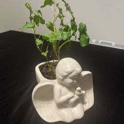  Beautiful  Vintage Gold Angel With English Ivy For You Or Someone Special On Valentines Day