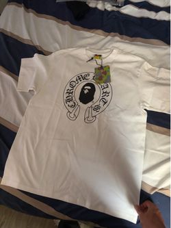 BAPE x Chrome Hearts White Graphic Tee