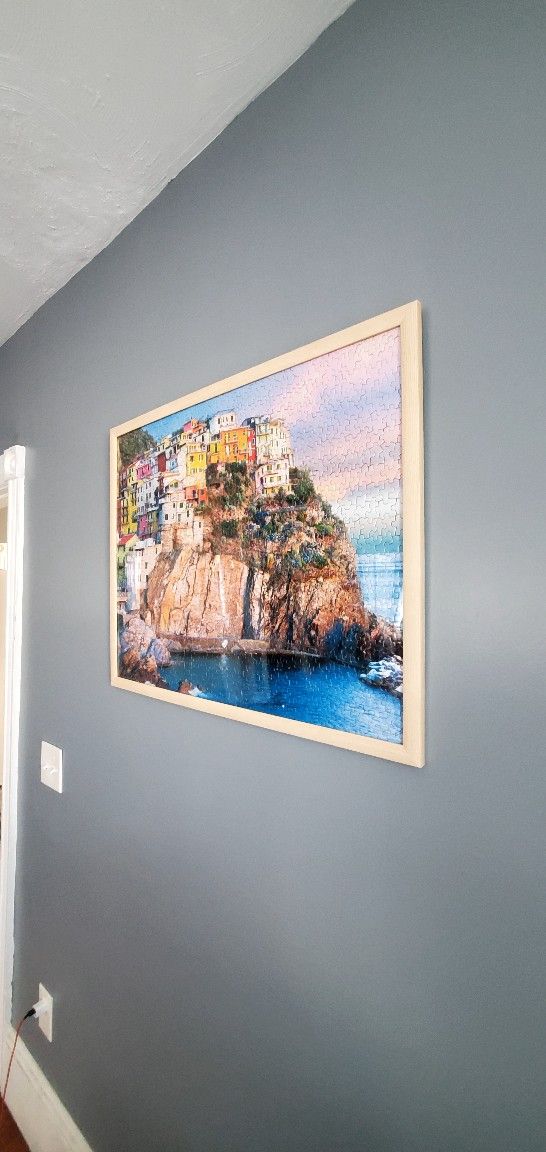 Puzzle Framing Colorful Cliff Hangers
