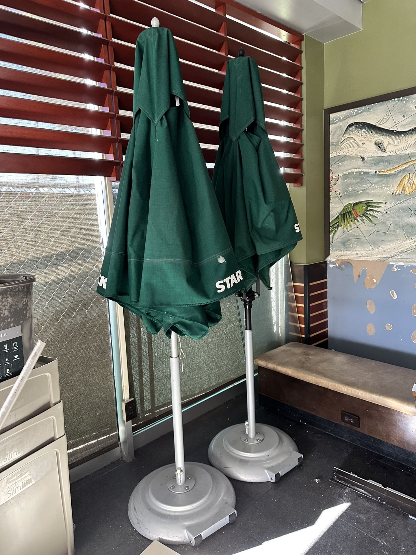 Two Tuuci Outdoor Umbrellas Starbucks