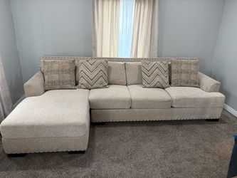 Large Chenille Sectional Couch 250 OBO