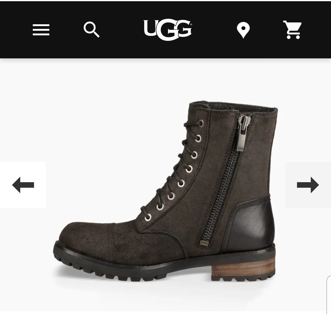 Ugg Black Leather Boots