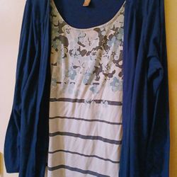 Ladies Xl Blouse & Overpiece