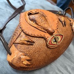 Vintage armadillo collectible purse