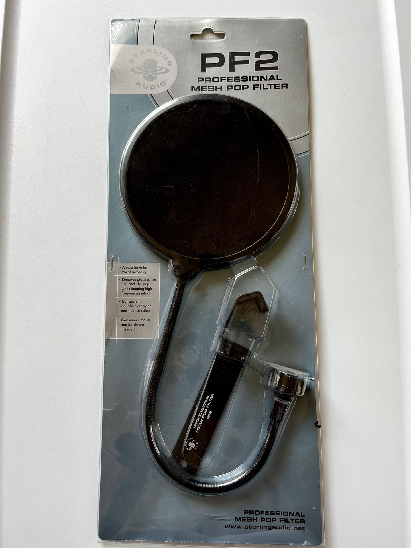 Sterling PF2 Professional Mesh Pop Filter NIB