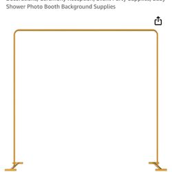 Heavy Duty Gold Metal Square Backdrop Stand Arch