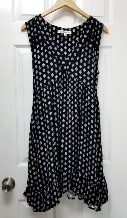 Rewind Black Calico Dress L