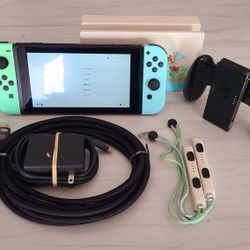 Nintendo Switch 1 - Animal Crossing Edition
