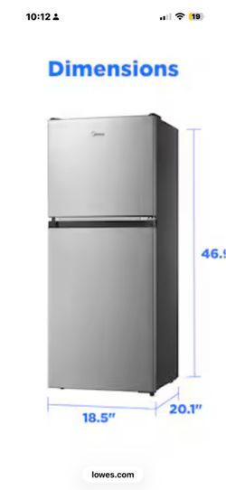 Midea Two-Door Compact Refrigerator