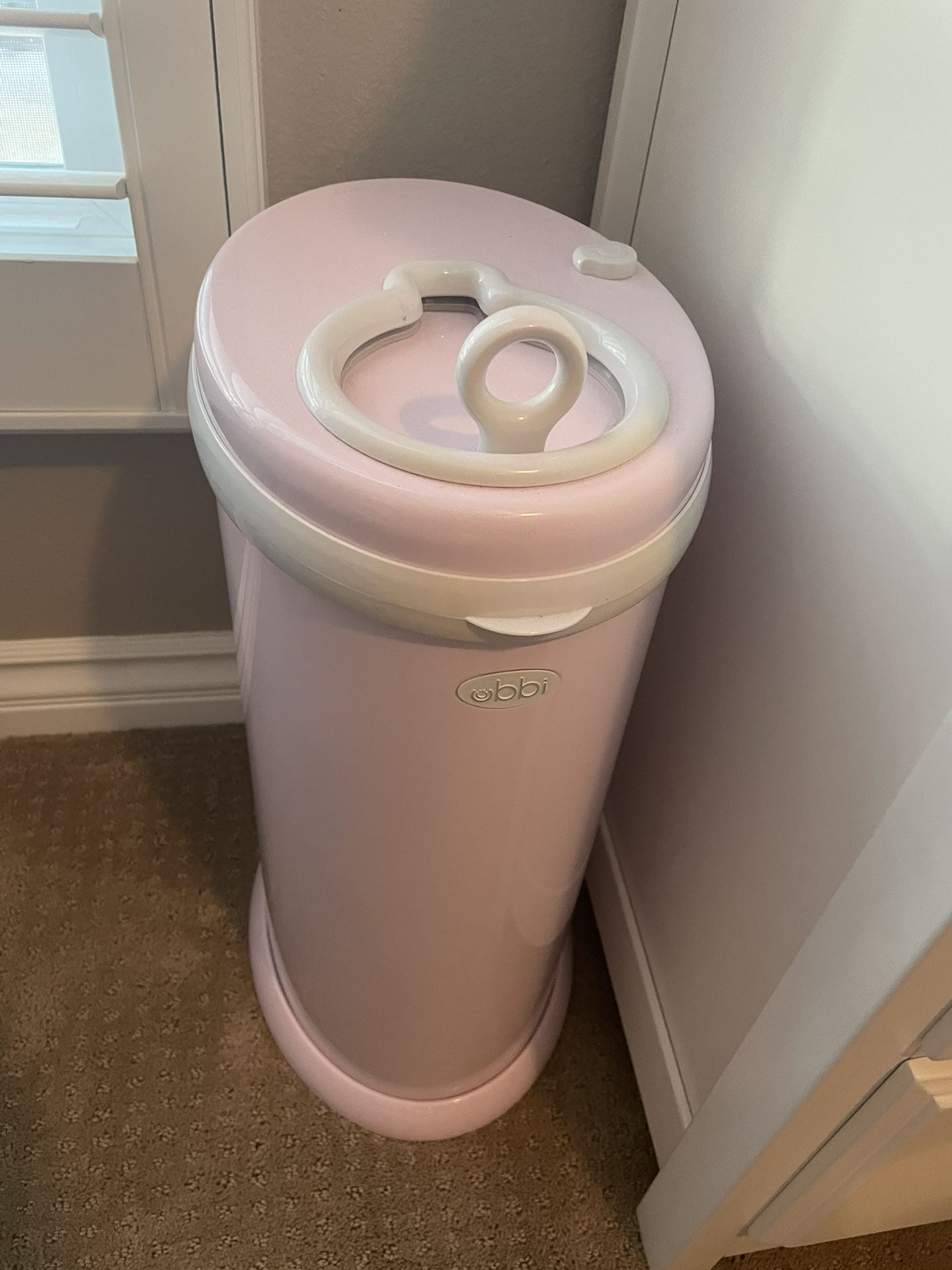 Pink Ubbi Diaper Pail