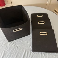 Household Essentials Foldable Fabric Storage Cubes 6-Pack – 11x11x11 